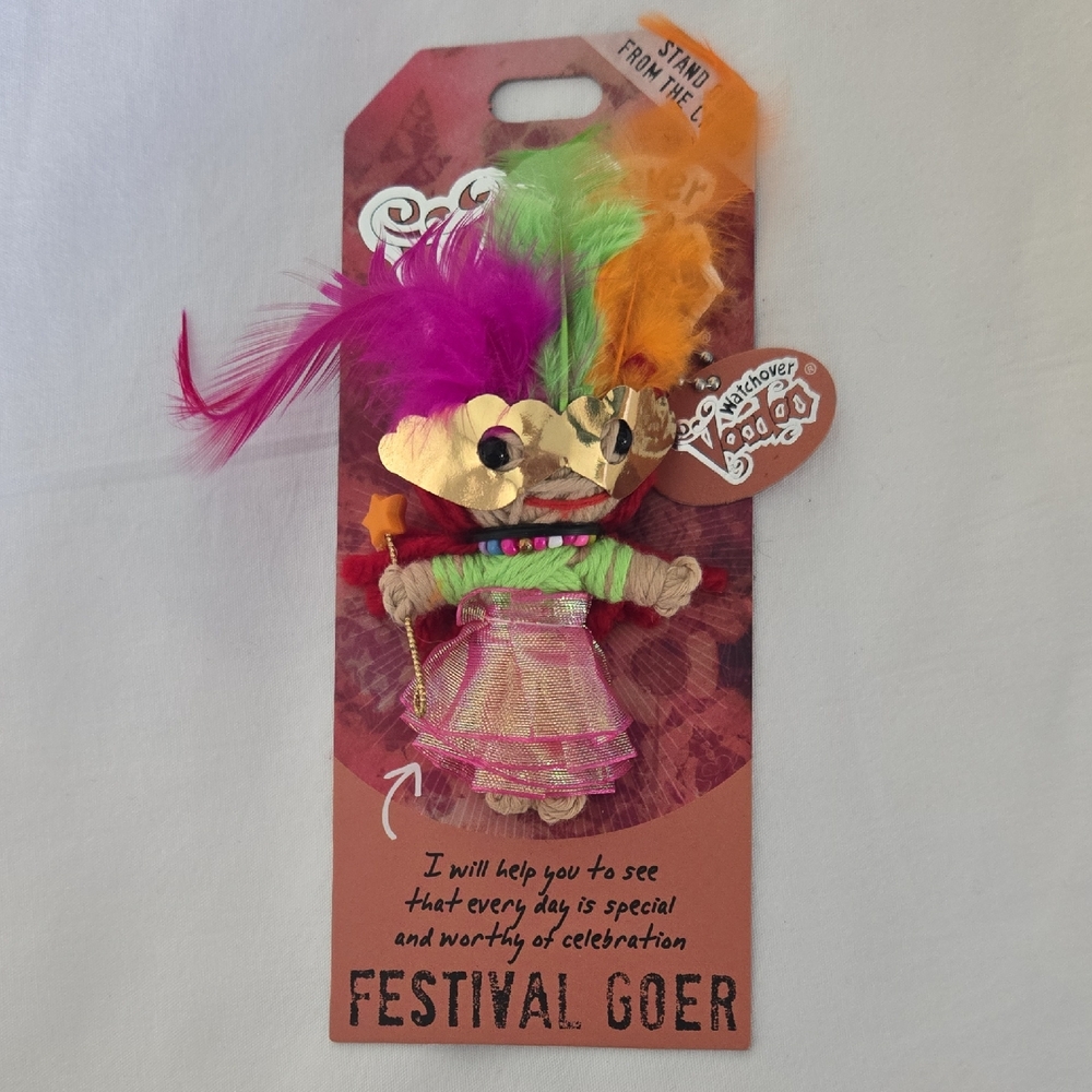 Watchover Voodoo Doll Keychain – Festival Goer – Collectible‎ Celebration Charm,